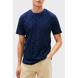 Tommy Hilfiger Jakarlı Pamuklu Regular Fit Bisiklet Yaka T Shirt Erkek T SHİRT MW0MW42381 DCC