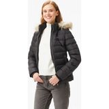 Tommy Hilfiger Jeans Basıc Hooded Down Kadın Siyah Ceket - BDS-Siyah
