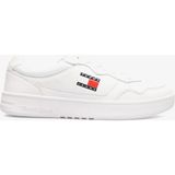 Tommy Hilfiger Jeans Cupsole Leather Erkek Beyaz Spor Ayakkabı - YBR-Beyaz