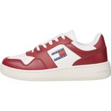 Tommy Hilfiger Jeans Cupsole Leather Kadın Kırmızı Spor Ayakkabı