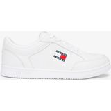 Tommy Hilfiger Jeans Cupsole Long Lace Leather Erkek Beyaz Spor Ayakkabı & Sneaker.ybl