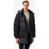 Tommy Hilfiger Jeans Two Tone Parka Erkek Siyah Mont - BDS-Siyah