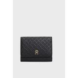 Tommy Hilfiger Kabartma Logolu Cüzdan Bayan Cüzdan AW0AW18484 Bds - Siyah