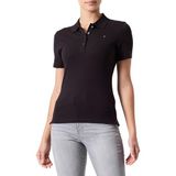 Tommy Hilfiger Kadın 1985 SLIM PIQUE POLO SS Polo Shirt Black M