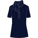 Tommy Hilfiger Kadın 1985 SLIM PIQUE POLO SS Polo Shirt Desert Sky XL