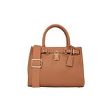 Tommy Hilfiger Kadın American Icon Mini Tote Deri Çanta, Kahve
