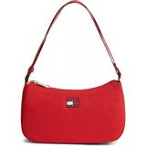 Tommy Hilfiger Kadın Ayarlanabilir Askılı Ikonik Bayrak Logo Etiketli Fermuarlı Iç Cepli Kırmızı Çanta AW0AW18768-XMP