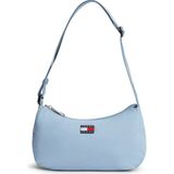 Tommy Hilfiger Kadın Ayarlanabilir Askılı Ikonik Bayrak Logo Etiketli Fermuarlı Iç Cepli Mavi Çanta AW0AW18768-DAR