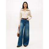 Tommy Hilfiger Kadın Bej Tommy Hilfiger Soft Wool Cable 1/2, Adk Bej Kadın Kazak