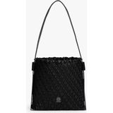 Tommy Hilfiger Kadın Braided Shoulder Bag Örgü Dokulu Omuz Çantası - Siyah - Black