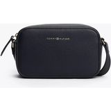 Tommy Hilfiger Kadın Çapraz Askılı Logo Kabartmalı Fermuarlı Lacivert Omuz Çantası AW0AW18115-DW6