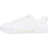 Tommy Hilfiger Kadın CHIQUE COURT SNEAKER Spor Ayakkabı White 37