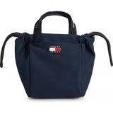 Tommy Hilfiger Kadın Çıkarılabilir Uzun Askılı Bayrak Logo Imzalı Fermuarlı Iç Cepli Lacivert Omuz Çantası AW0AW18770-C1G