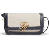 Tommy Hilfiger Kadın Deri Metal Toka Kapamalı Ayarlanabilir Kayış Lacivert Omuz Çantası AW0AW18737-DW6