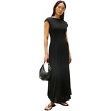 Tommy Hilfiger Kadın Elbisesi Rib Midi Fit & Flare