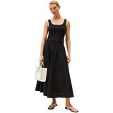Tommy Hilfiger Kadın Elbisesi Rib Midi Mix Fit & Flare