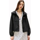 Tommy Hilfiger Kadın Göğüste Tommy Rozeti Iki Bel Cebi Kapşonlu Siyah Ceket DW0DW20672-BDS - 2XL