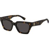 TOMMY HILFIGER Kadın Güneş Gözlüğü TH 2101/S 086IR 52 Filtreli Asetat Çerçeve - Füme