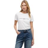 TOMMY HILFIGER Kadın HERITAGE HILFIGER C-NK REG TEE Tişört White S
