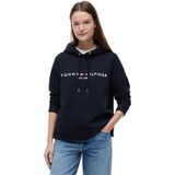 Tommy Hilfiger Kadın HERITAGE HILFIGER HOODIE LS Sweatshirt Desert Sky S