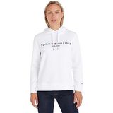 Tommy Hilfiger Kadın HERITAGE HILFIGER HOODIE LS Sweatshirt White S