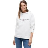TOMMY HILFIGER Kadın HERITAGE HILFIGER HOODIE LS Sweatshirt White XL