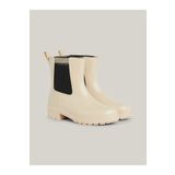 Tommy Hilfiger Kadın Kışlık Su Geçirmez Lastikli Kaydırmaz Taban Bej Bot & Bootie -AES FW0FW07760