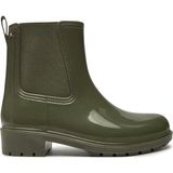 Tommy Hilfiger Kadın Kışlık Su Geçirmez Lastikli Kaydırmaz Taban Yeşil Bot & Bootie FW0FW08213-MSH