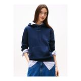 Tommy Hilfiger Kadın Lacivert Kapüşonlu Sweatshirt