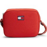 Tommy Hilfiger Kadın Logo Baskılı Ayarlanabilir Omuz Askılı Logo Etiketli Kırmızı Çanta AW0AW18769-XMP