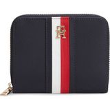 Tommy Hilfiger Kadın Logo Desenli Fermuarlı Banknot Bölmeli Lacivert Cüzdan AW0AW19164-DW6