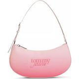 Tommy Hilfiger Kadın Logo Kabartmalı Fermuarlı Ayalanabilir Uzun Askılı Pembe Omuz Çantası AW0AW18774-TPO