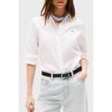 Tommy Hilfiger Kadın L/S tişört, Beyaz (Th Optik Beyaz), 68