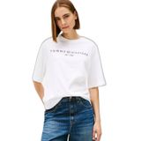 Tommy Hilfiger Kadın L/S tişört, Beyaz (Th Optik Beyaz), S
