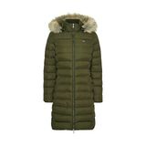 Tommy Hilfiger Kadın Mat Haki Şişme Mont - XS - Yeşil