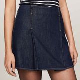 Tommy Hilfiger Kadın Mavi Etek - C5E-Mavi - 38