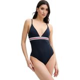 Tommy Hilfiger Kadın Mavi Mayo UW0UW05847 - S