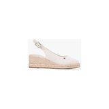 Tommy Hilfiger Kadın Mid Wedge Espad Sandalet - Bej