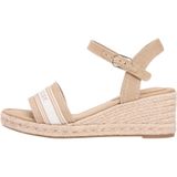 Tommy Hilfiger Kadın Mid Wedge Espad Webbing Sandalet FW0FW09230, 39