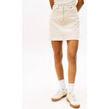 Tommy Hilfiger Kadın Mini Boy Pamuklu Bej Etek DW0DW20607-ACG - 28
