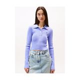 Tommy Hilfiger Kadın Mor Pullover Kazak - XL