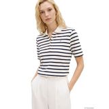 Tommy Hilfiger Kadın Polo Yaka T-shirt WW0WW432240BF, Mavi, S