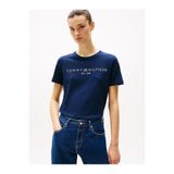 Tommy Hilfiger Kadın REG CORP LOGO C-NK SS T-shirt