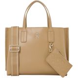 Tommy Hilfiger Kadın Th Distinct Mini Tote Aw0aw17192, Tek Beden, Haki (Safari Tuval), One Size