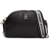 Tommy Hilfiger Kadın Th Fresh Camera Bag Siyah Poliüretan Omuz Çantası Şık Tasarım - Black
