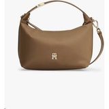 Tommy Hilfiger Kadın Th Go Crossover Kahverengi Metal Toka Detaylı Omuz ve El Çantası %80 Geri Dönüştürülmüş Naylon