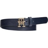 TOMMY HILFIGER Kadın TH LOGO 2.5 Kemer Space Blue 75