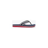 Tommy Hilfiger Kadın Th Webbing Summer Sandalet - Mavi - Kırmızı - Beyaz