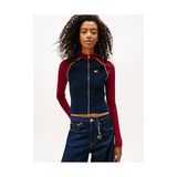 Tommy Hilfiger Kadın Tjw Colorblock Hırka - Gece Mavisi - XS