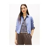 Tommy Hilfiger Kadın Tjw Crop Bisiklet Yaka Hırka - Mavi